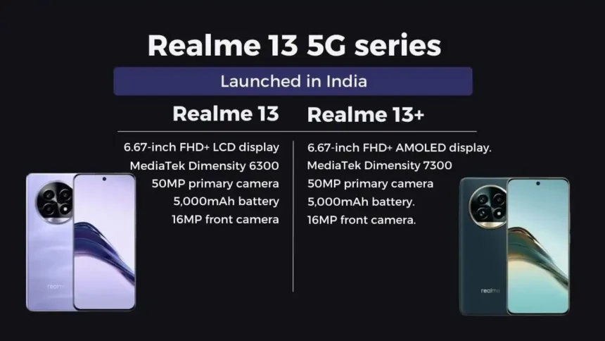 Realme 13 5G series smartphones specifications