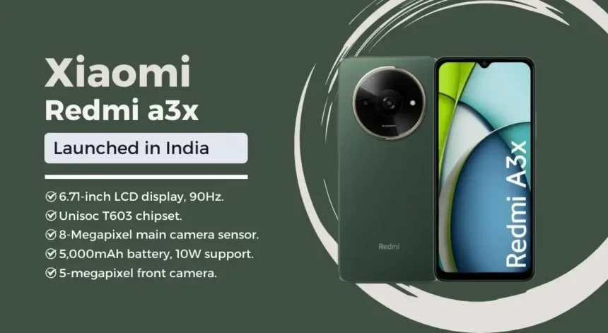 Xiaomi Redmi A3x mobile specifications