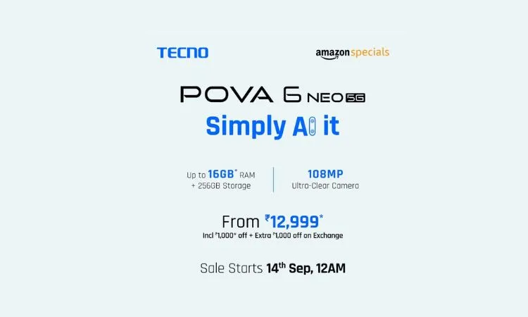 Tecno POVA 6 neo 5g price sale